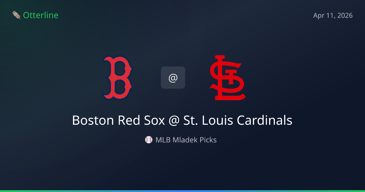 MLB Picks Today (April 11, 2026): Boston Red Sox at St. Louis Cardinals | AI Model Consensus