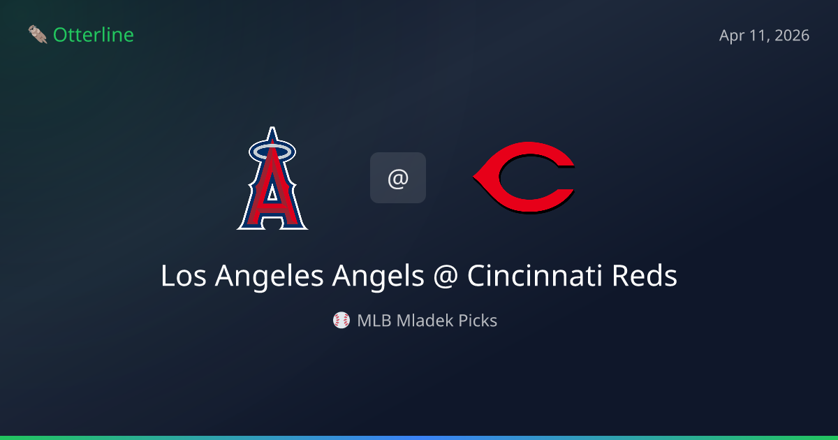 MLB Picks Today (April 11, 2026): Los Angeles Angels at Cincinnati Reds | AI Model Consensus