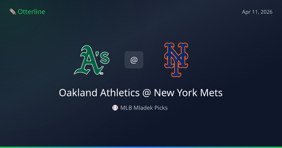 MLB Picks Today (April 11, 2026): Oakland Athletics at New York Mets | AI Model Consensus