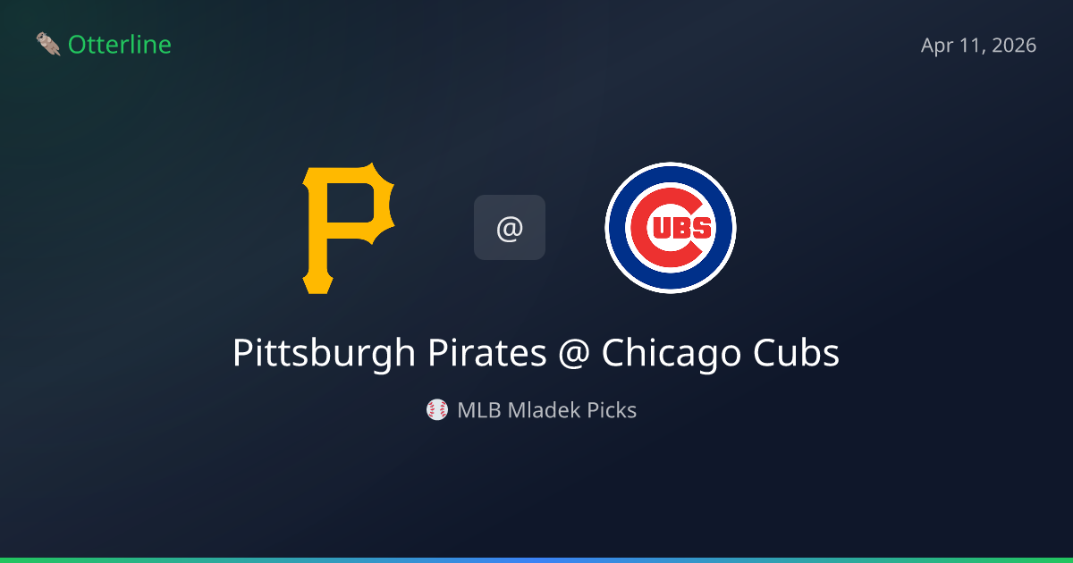 MLB Picks Today (April 11, 2026): Pittsburgh Pirates at Chicago Cubs | AI Model Consensus