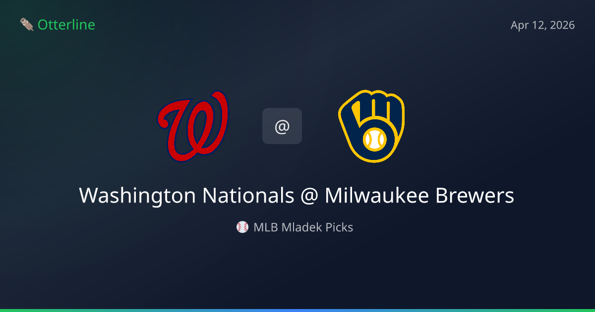 MLB Picks Today (April 12, 2026): Washington Nationals at Milwaukee Brewers | AI Model Consensus