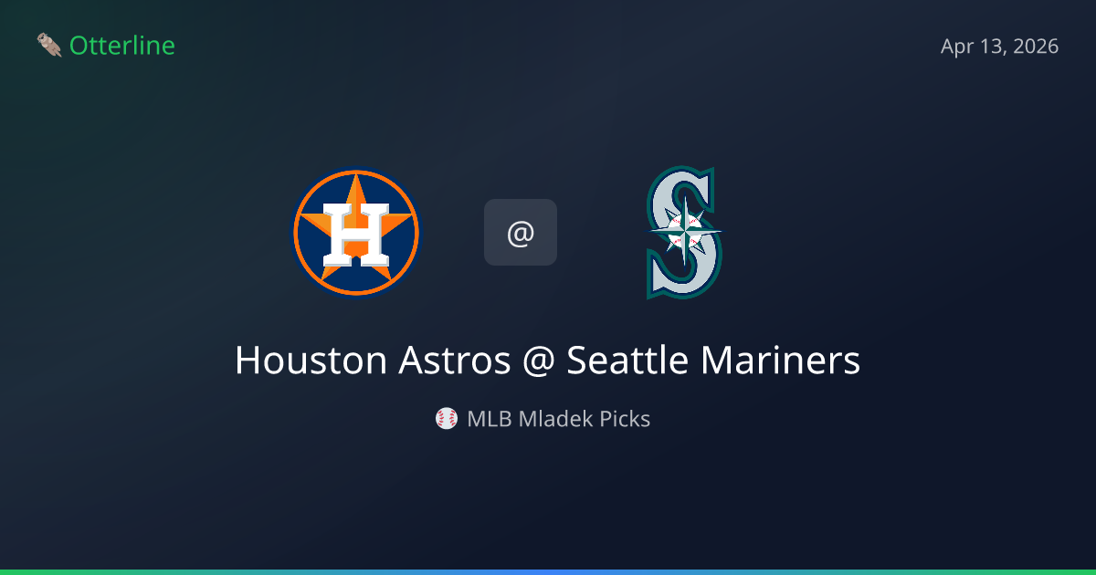 MLB Picks Today (April 13, 2026): Houston Astros at Seattle Mariners | AI Model Consensus