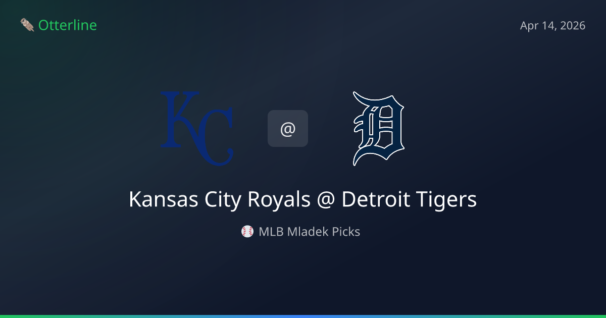 MLB Picks Today (April 14, 2026): Kansas City Royals at Detroit Tigers | AI Model Consensus