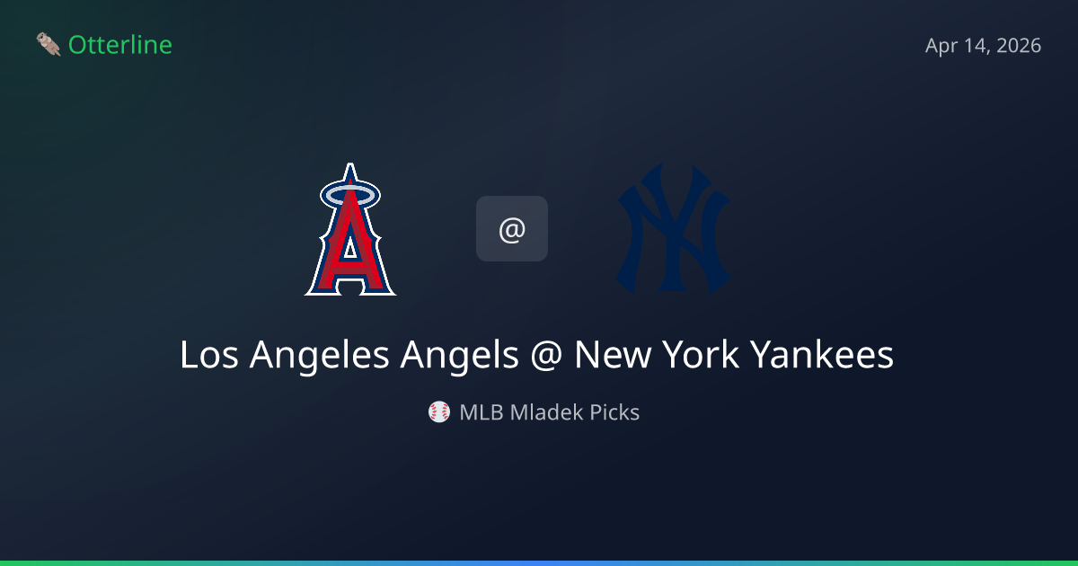 MLB Picks Today (April 14, 2026): Los Angeles Angels at New York Yankees | AI Model Consensus
