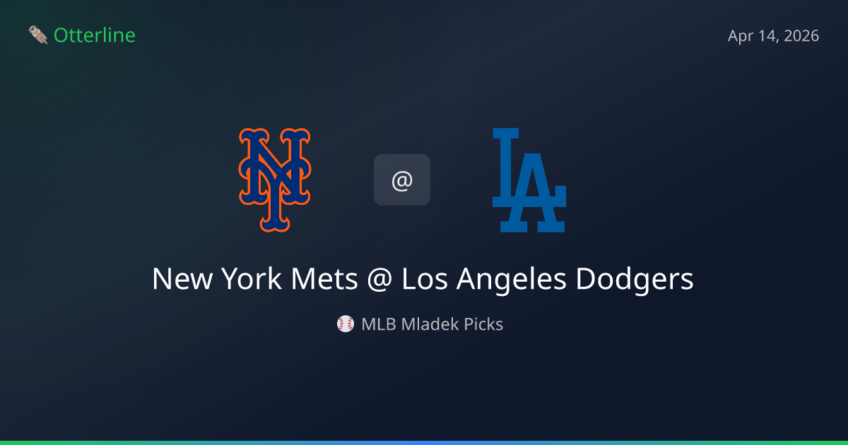MLB Picks Today (April 14, 2026): New York Mets at Los Angeles Dodgers | AI Model Consensus
