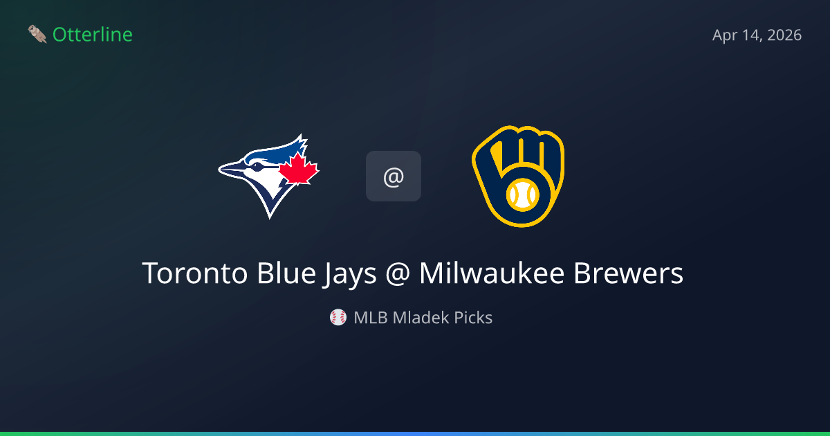 MLB Picks Today (April 14, 2026): Toronto Blue Jays at Milwaukee Brewers | AI Model Consensus