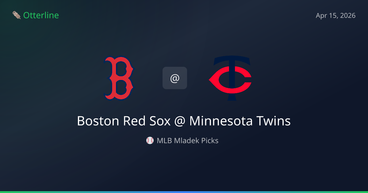 MLB Picks Today (April 15, 2026): Boston Red Sox at Minnesota Twins | AI Model Consensus