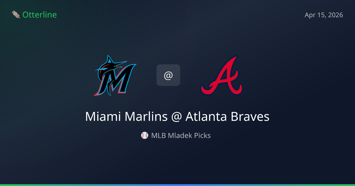 MLB Picks Today (April 15, 2026): Miami Marlins at Atlanta Braves | AI Model Consensus