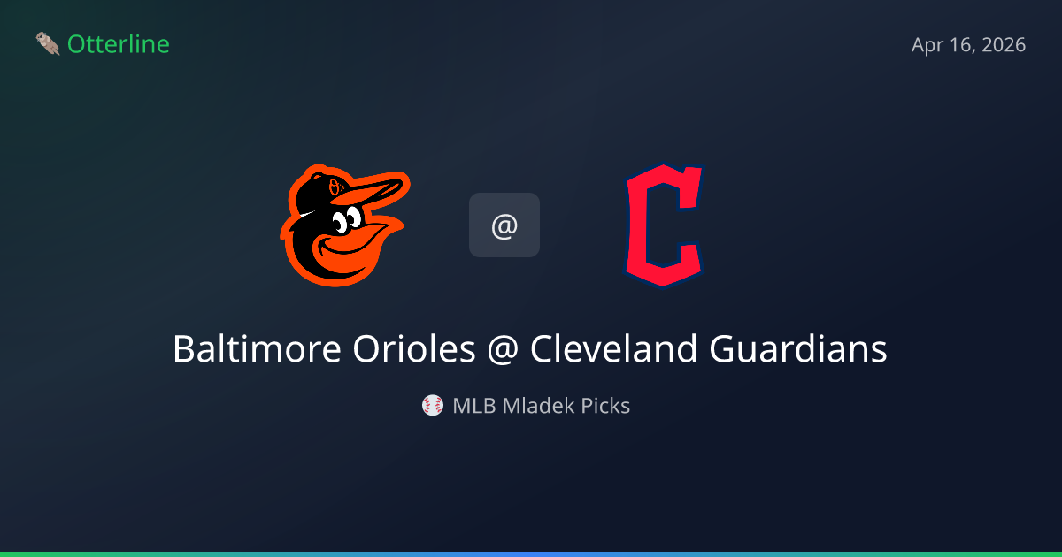 MLB Picks Today (April 16, 2026): Baltimore Orioles at Cleveland Guardians | AI Model Consensus