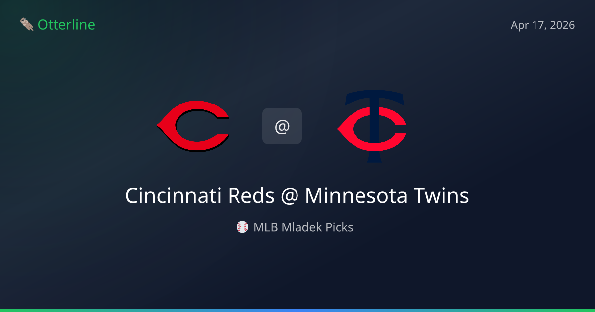 MLB Picks Today (April 17, 2026): Cincinnati Reds at Minnesota Twins | AI Model Consensus