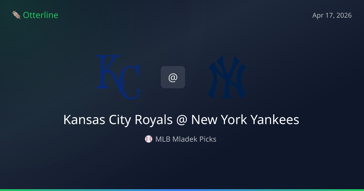 MLB Picks Today (April 17, 2026): Kansas City Royals at New York Yankees | AI Model Consensus