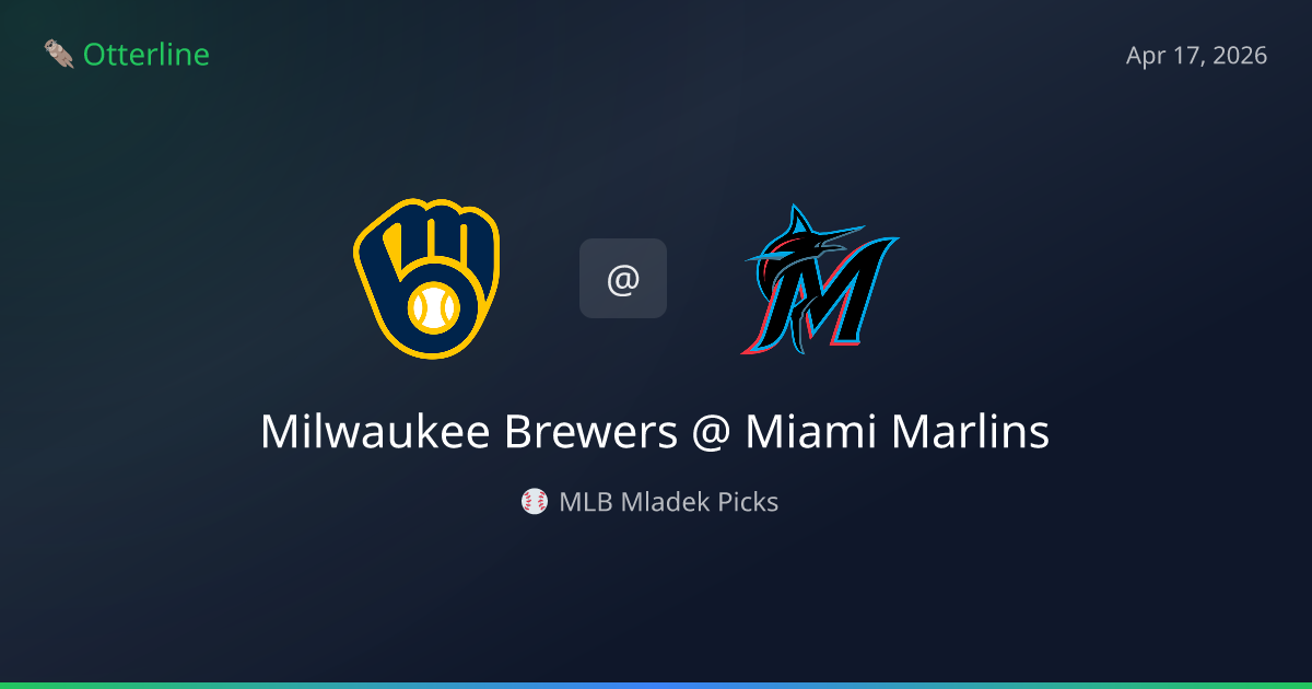 MLB Picks Today (April 17, 2026): Milwaukee Brewers at Miami Marlins | AI Model Consensus