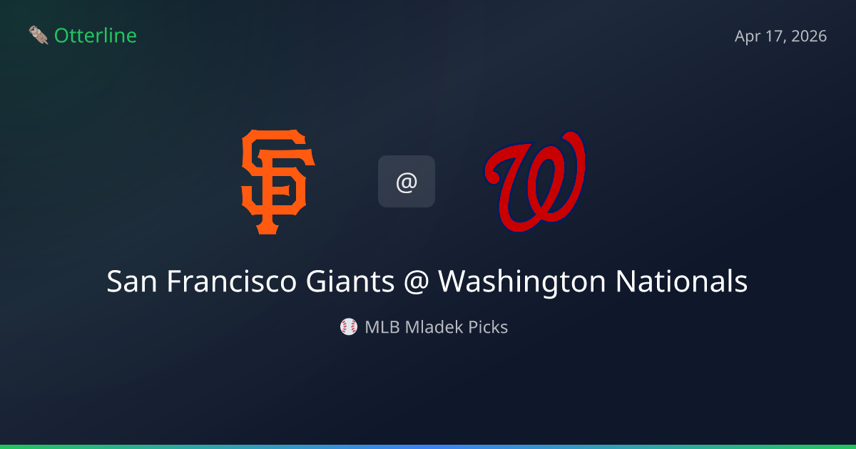 MLB Picks Today (April 17, 2026): San Francisco Giants at Washington Nationals | AI Model Consensus
