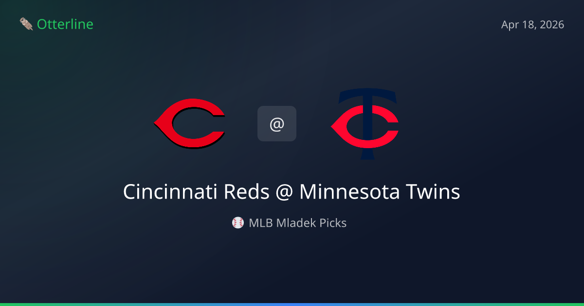 MLB Picks Today (April 18, 2026): Cincinnati Reds at Minnesota Twins | AI Model Consensus