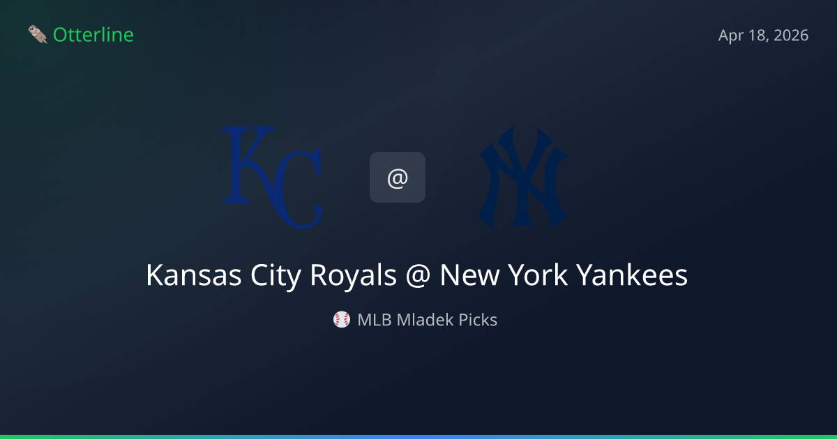 MLB Picks Today (April 18, 2026): Kansas City Royals at New York Yankees | AI Model Consensus