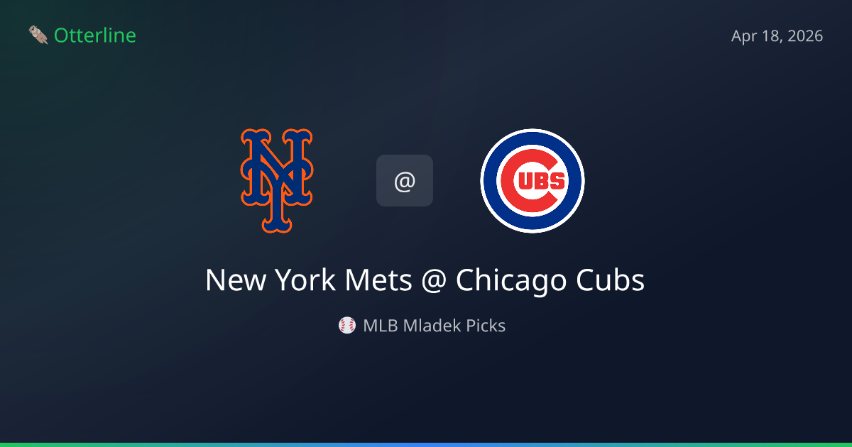 MLB Picks Today (April 18, 2026): New York Mets at Chicago Cubs | AI Model Consensus