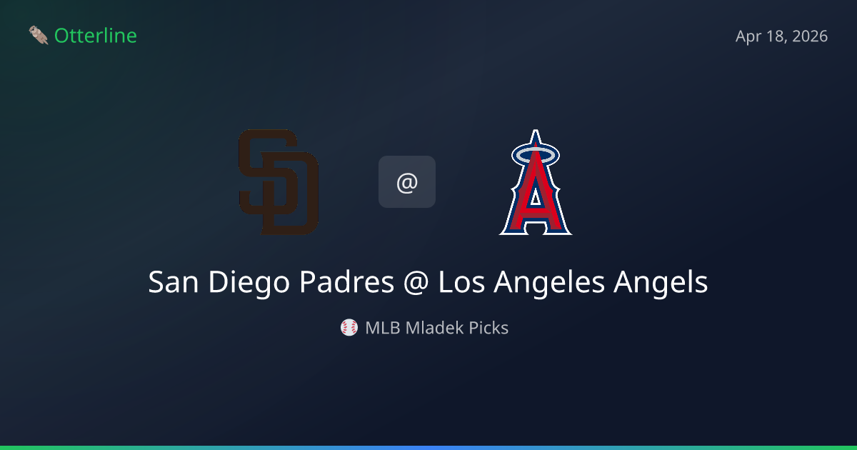 MLB Picks Today (April 18, 2026): San Diego Padres at Los Angeles Angels | AI Model Consensus