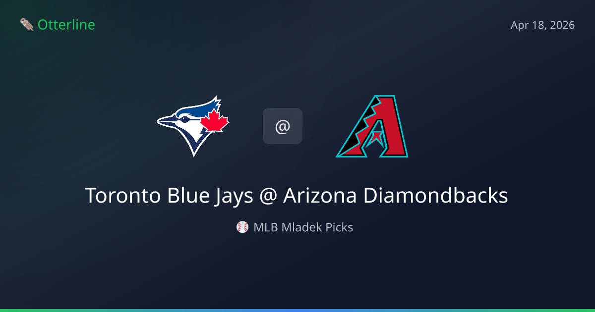MLB Picks Today (April 18, 2026): Toronto Blue Jays at Arizona Diamondbacks | AI Model Consensus