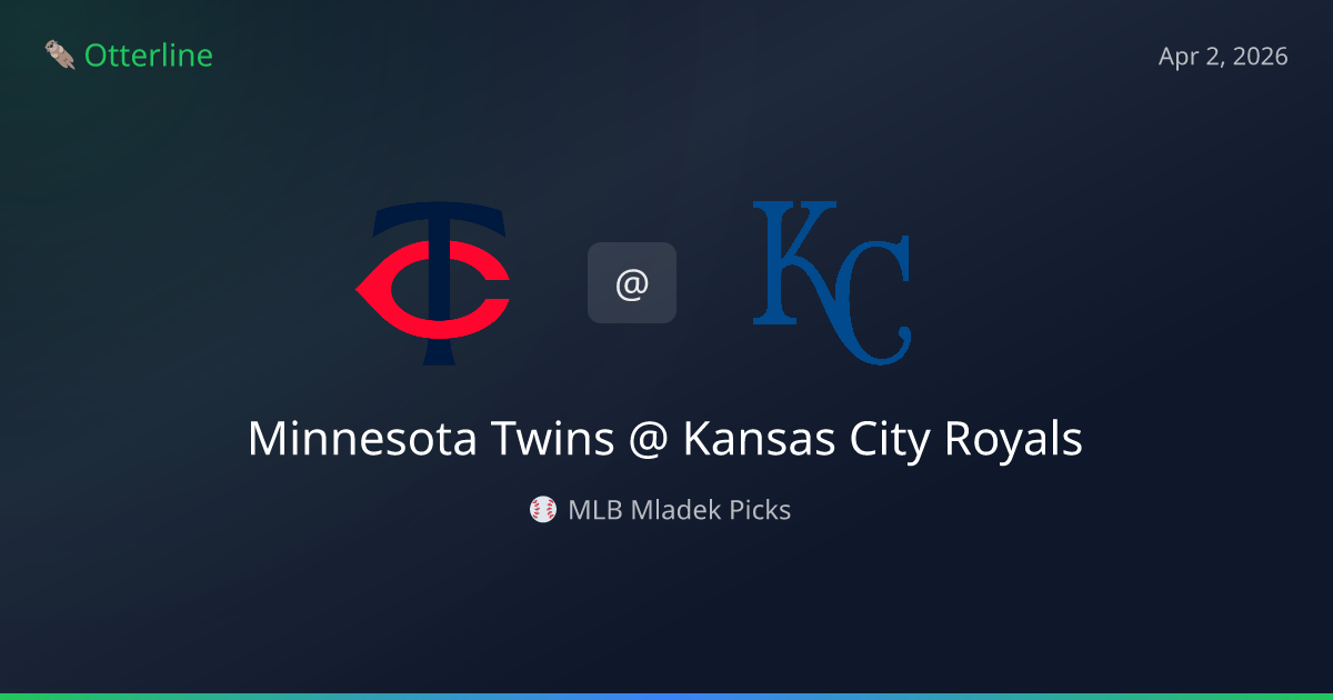 MLB Picks Today (April 2, 2026): Minnesota Twins at Kansas City Royals | AI Model Consensus