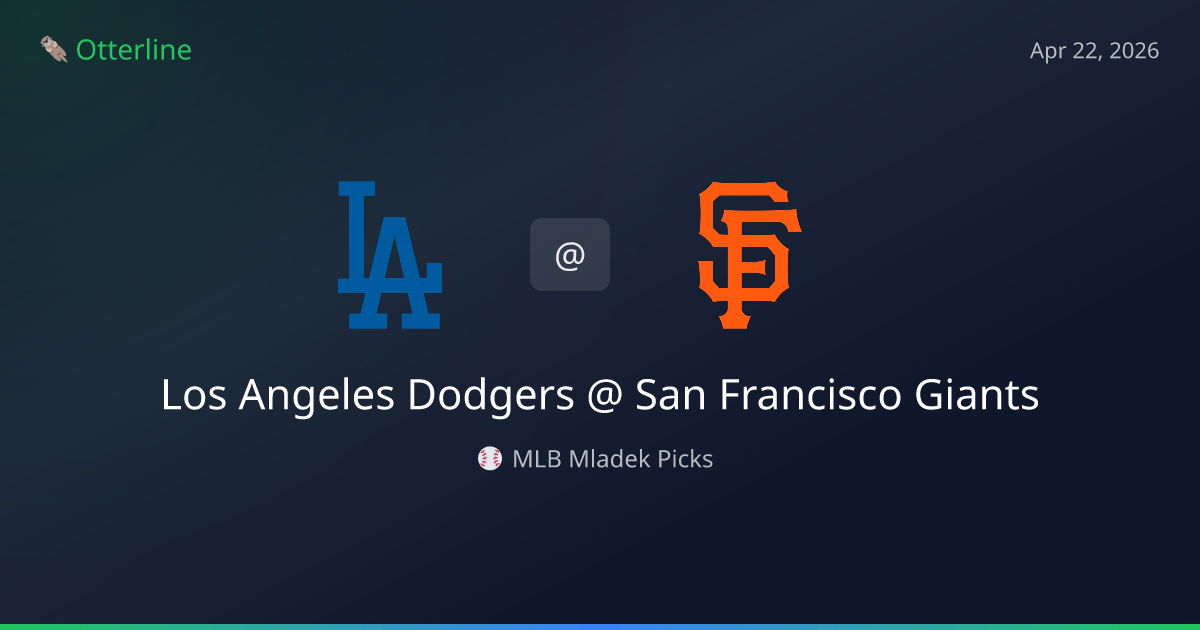 MLB Picks Today (April 22, 2026): Los Angeles Dodgers at San Francisco Giants | AI Model Consensus