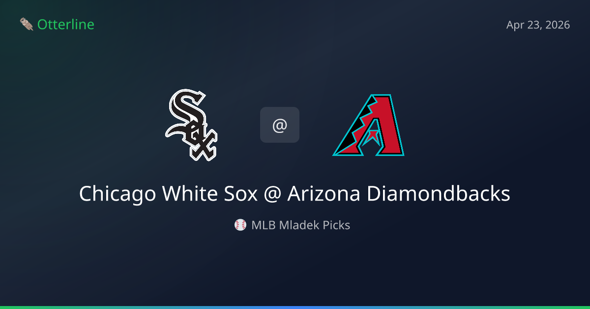 MLB Picks Today (April 23, 2026): Chicago White Sox at Arizona Diamondbacks | AI Model Consensus