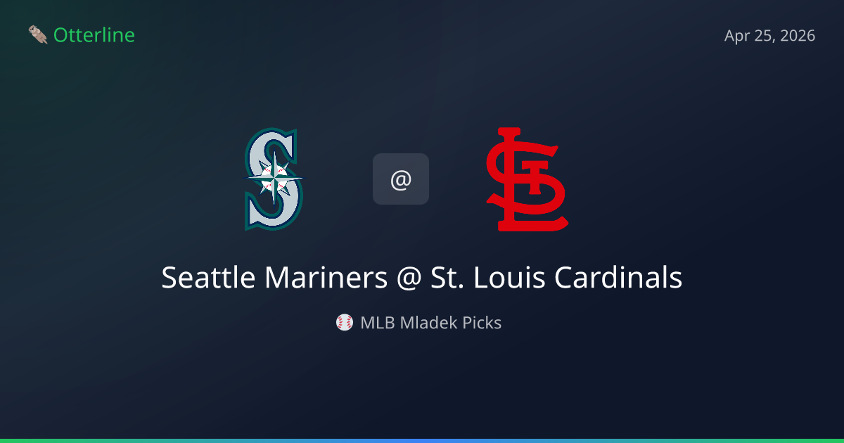 MLB Picks Today (April 25, 2026): Seattle Mariners at St. Louis Cardinals | AI Model Consensus