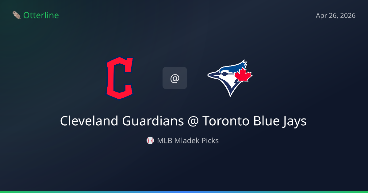 MLB Picks Today (April 26, 2026): Cleveland Guardians at Toronto Blue Jays | AI Model Consensus