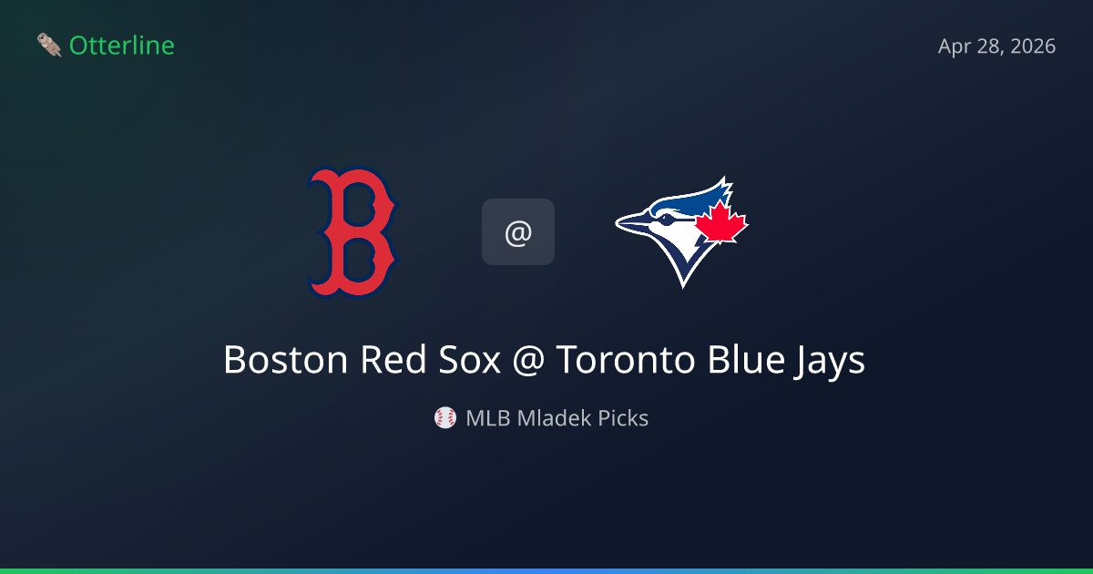 MLB Picks Today (April 28, 2026): Boston Red Sox at Toronto Blue Jays | AI Model Consensus