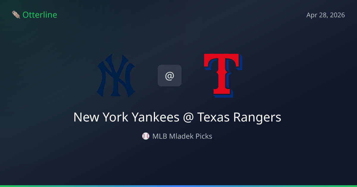 MLB Picks Today (April 28, 2026): New York Yankees at Texas Rangers | AI Model Consensus