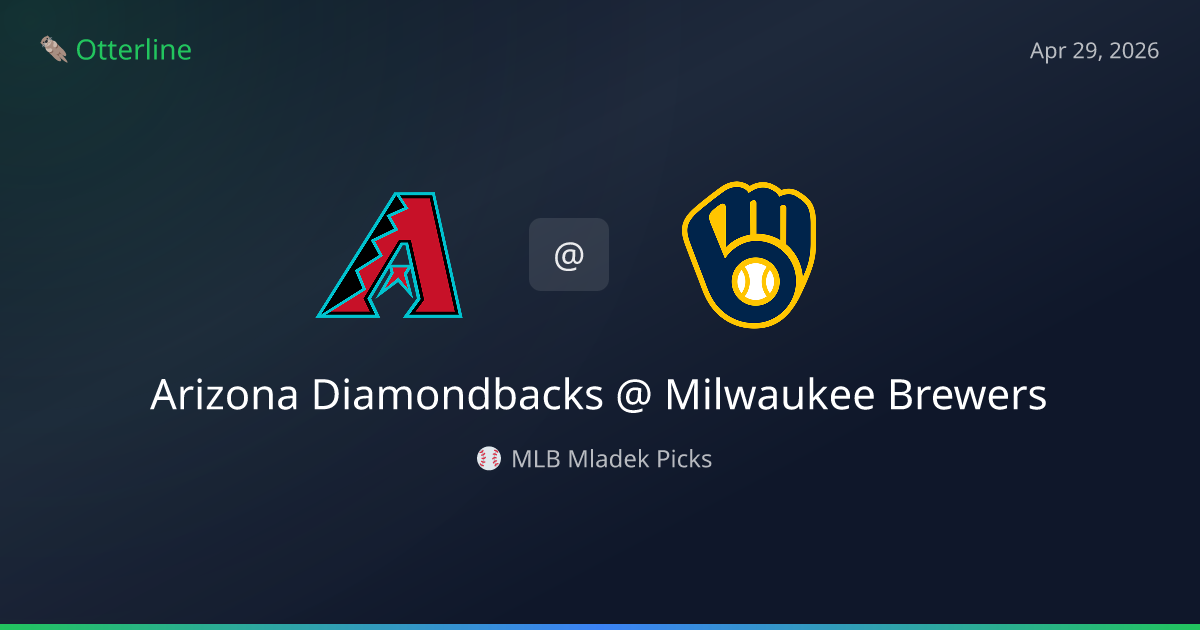 MLB Picks Today (April 29, 2026): Arizona Diamondbacks at Milwaukee Brewers | AI Model Consensus