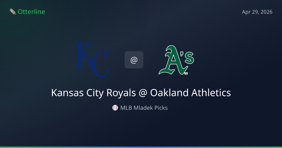 MLB Picks Today (April 29, 2026): Kansas City Royals at Oakland Athletics | AI Model Consensus