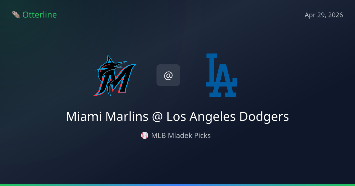 MLB Picks Today (April 29, 2026): Miami Marlins at Los Angeles Dodgers | AI Model Consensus