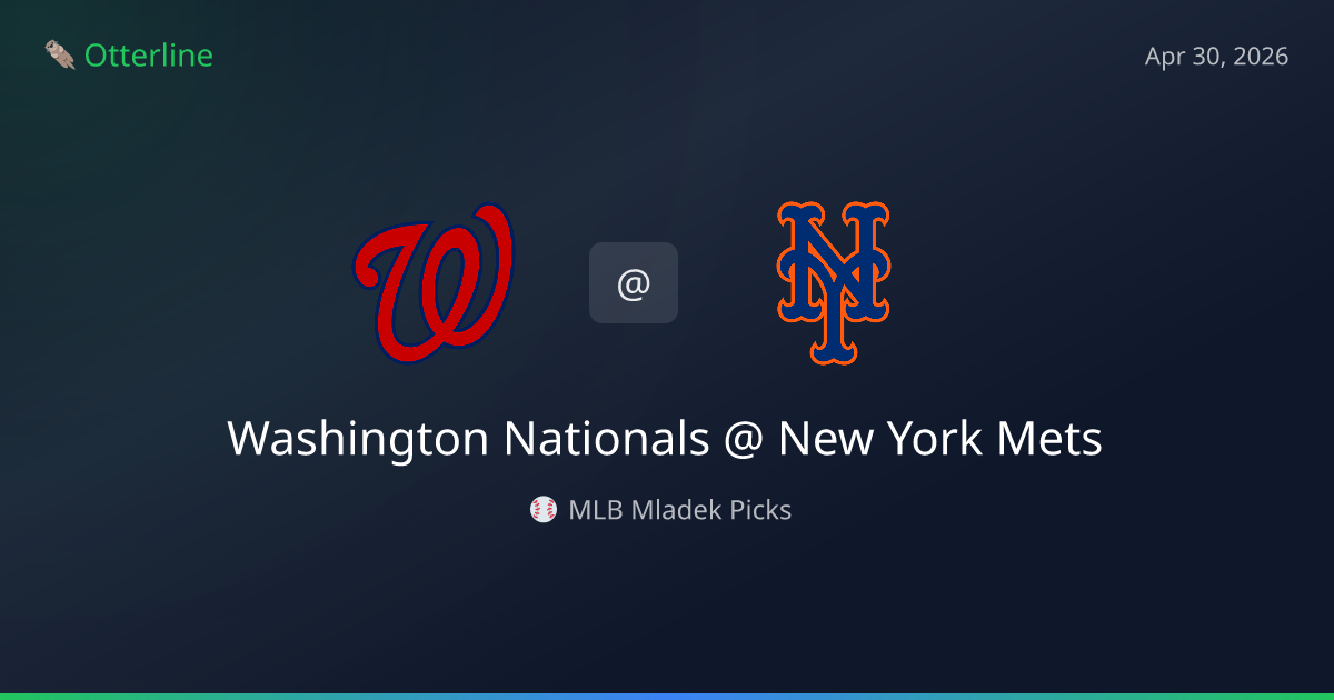 MLB Picks Today (April 30, 2026): Washington Nationals at New York Mets | AI Model Consensus