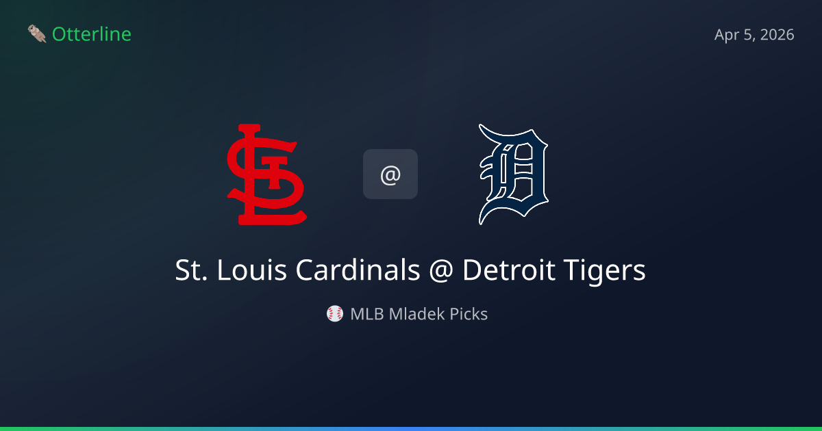 MLB Picks Today (April 5, 2026): St. Louis Cardinals at Detroit Tigers | AI Model Consensus