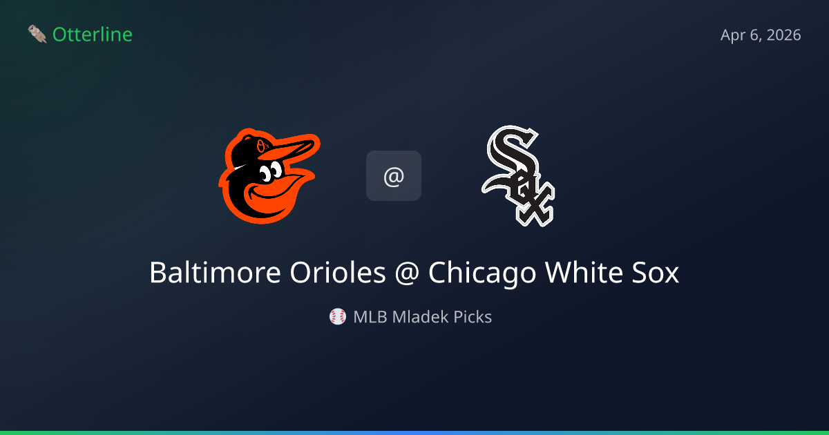 MLB Picks Today (April 6, 2026): Baltimore Orioles at Chicago White Sox | AI Model Consensus