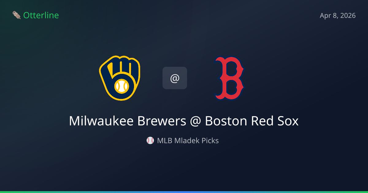 MLB Picks Today (April 8, 2026): Milwaukee Brewers at Boston Red Sox | AI Model Consensus