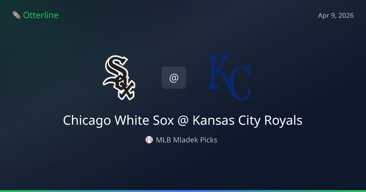 MLB Picks Today (April 9, 2026): Chicago White Sox at Kansas City Royals | AI Model Consensus