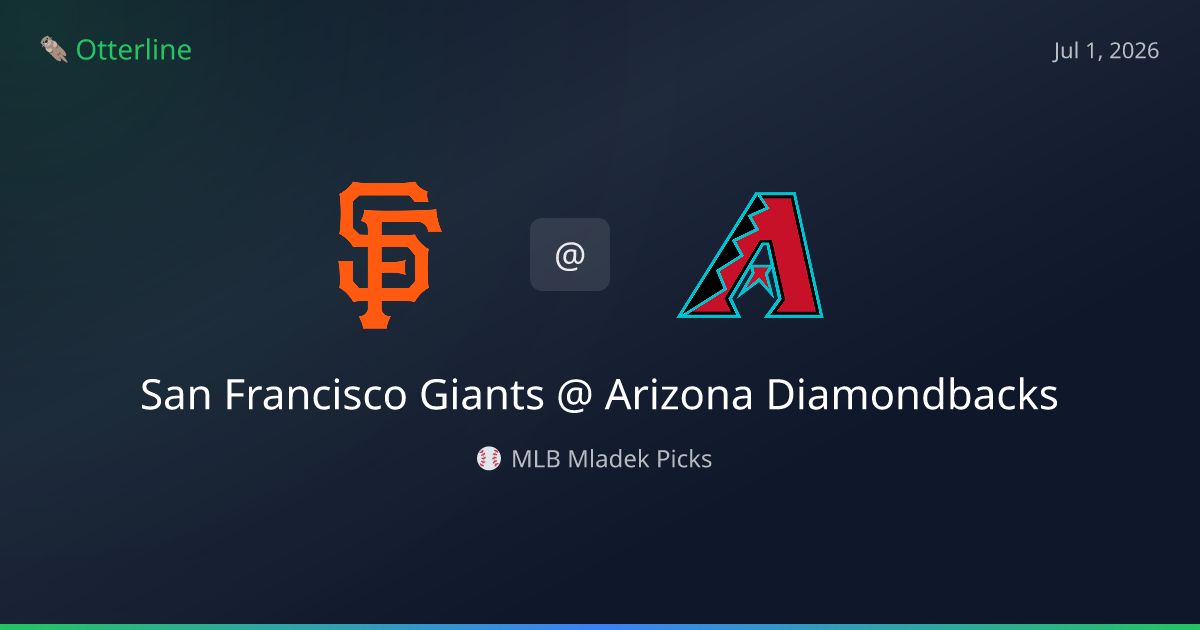 MLB Picks Today (July 1, 2026): San Francisco Giants at Arizona Diamondbacks | AI Model Consensus