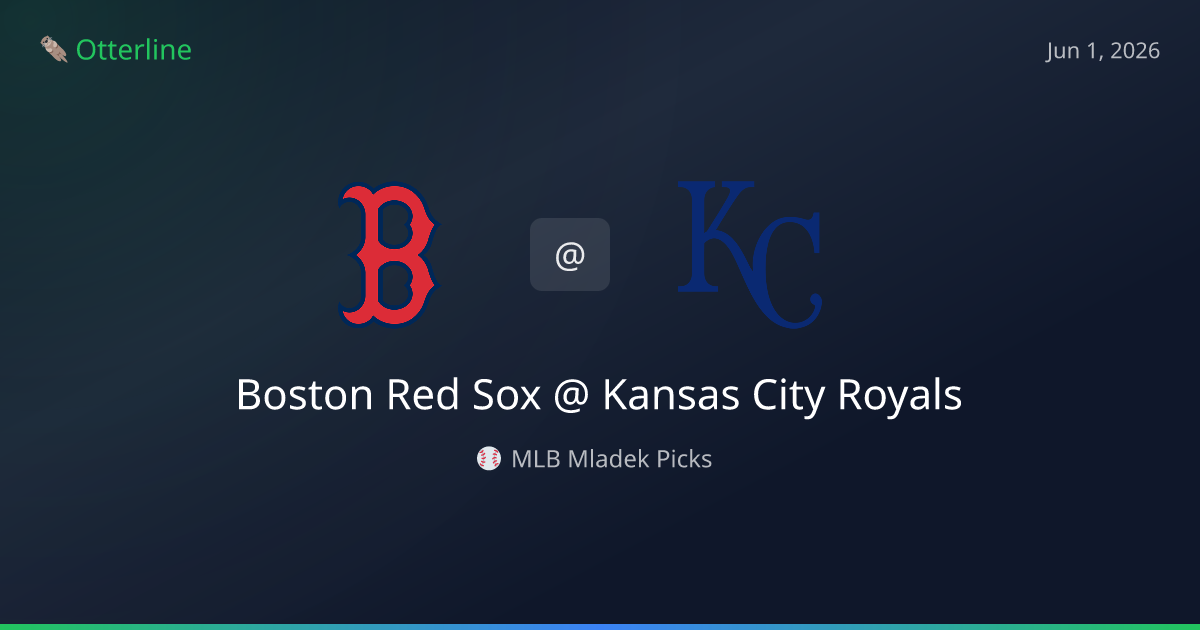 MLB Picks Today (June 1, 2026): Boston Red Sox at Kansas City Royals | AI Model Consensus