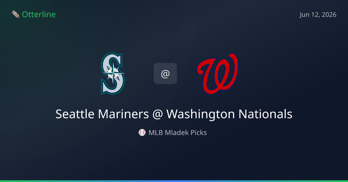 MLB Picks Today (June 12, 2026): Seattle Mariners at Washington Nationals | AI Model Consensus