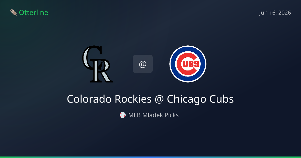 MLB Picks Today (June 16, 2026): Colorado Rockies at Chicago Cubs | AI Model Consensus