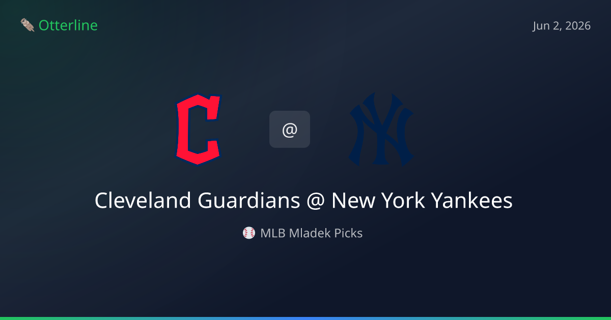 MLB Picks Today (June 2, 2026): Cleveland Guardians at New York Yankees | AI Model Consensus