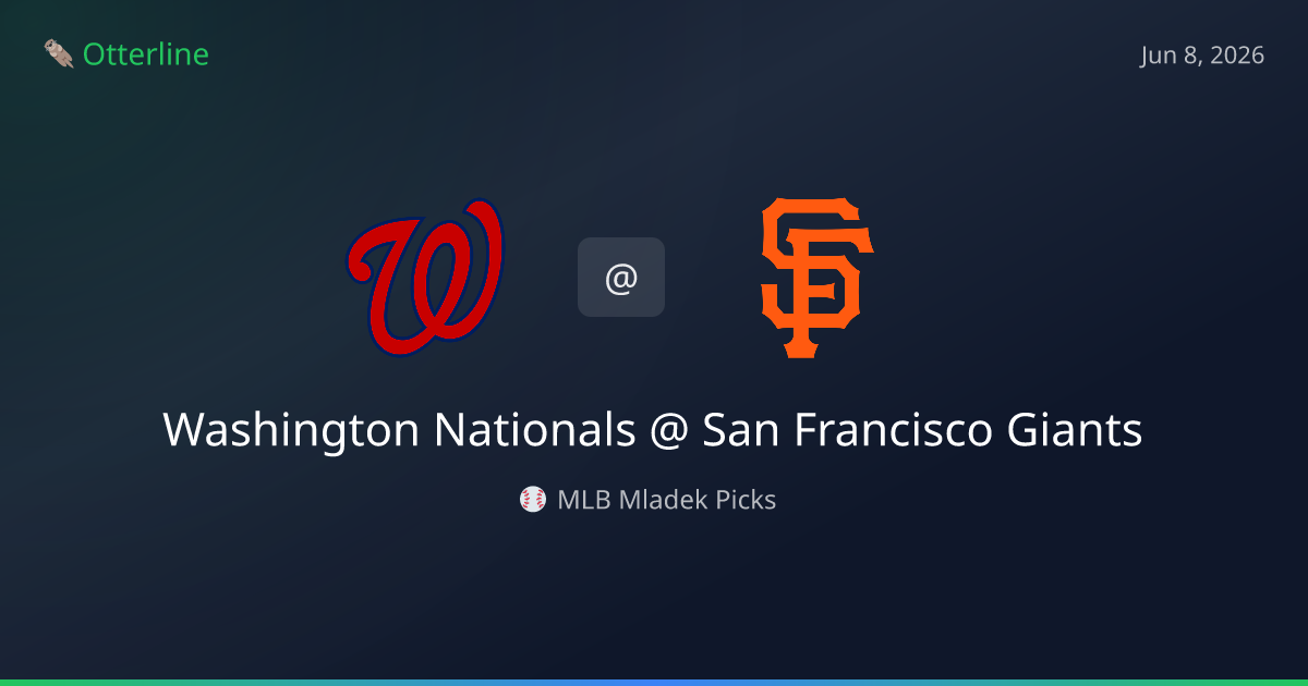 MLB Picks Today (June 8, 2026): Washington Nationals at San Francisco Giants | AI Model Consensus