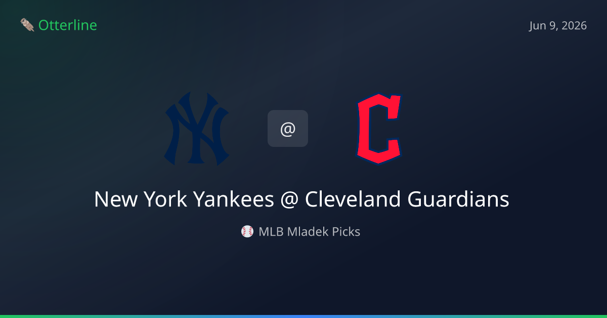 MLB Picks Today (June 9, 2026): New York Yankees at Cleveland Guardians | AI Model Consensus