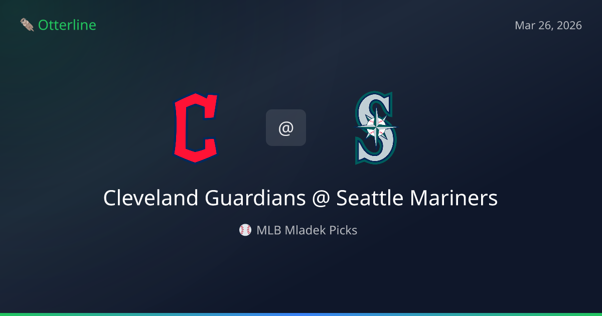 MLB Picks Today (March 26, 2026): Cleveland Guardians at Seattle Mariners | AI Model Consensus