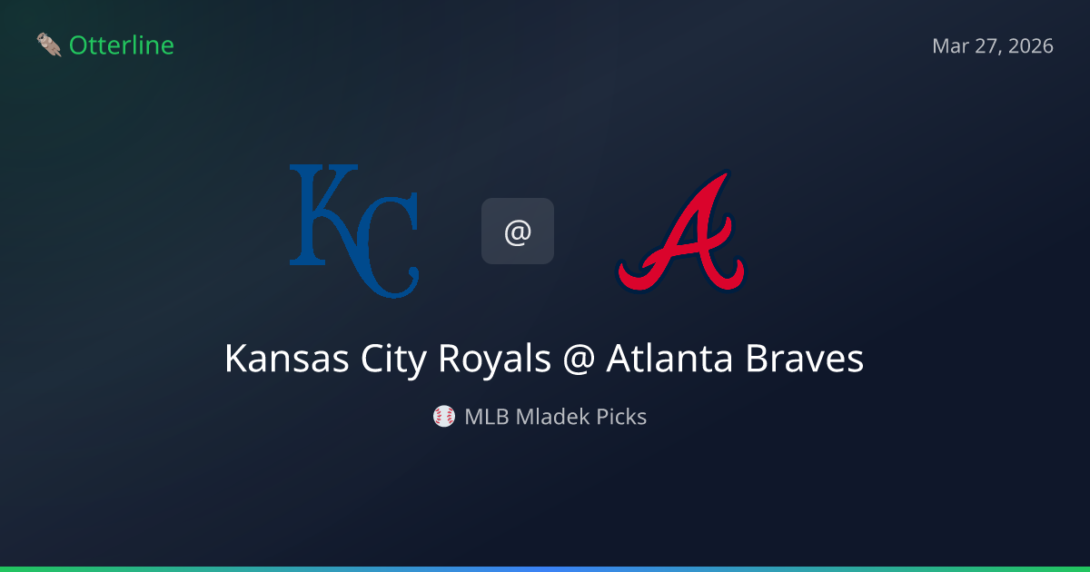 MLB Picks Today (March 27, 2026): Kansas City Royals at Atlanta Braves | AI Model Consensus