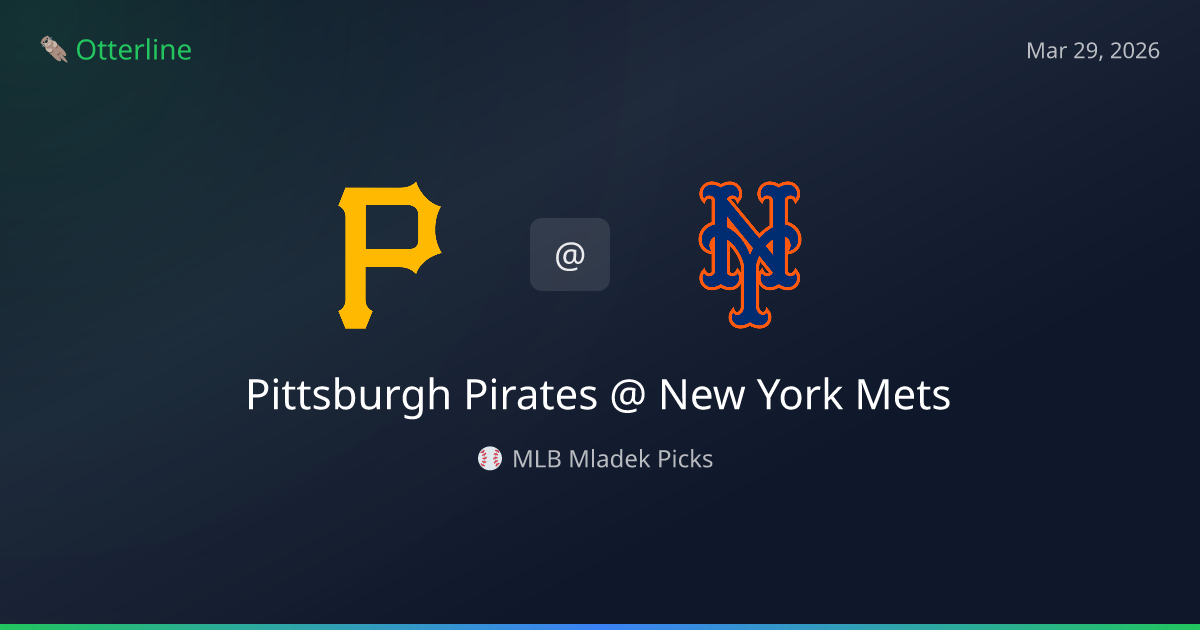 MLB Picks Today (March 29, 2026): Pittsburgh Pirates at New York Mets | AI Model Consensus