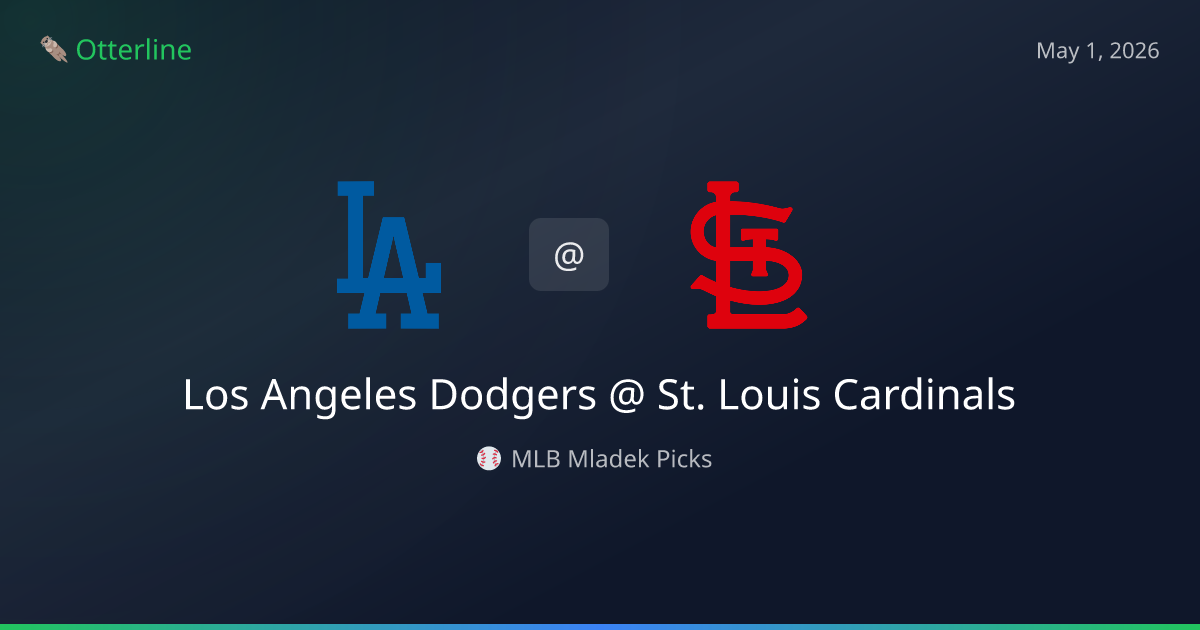 MLB Picks Today (May 1, 2026): Los Angeles Dodgers at St. Louis Cardinals | AI Model Consensus