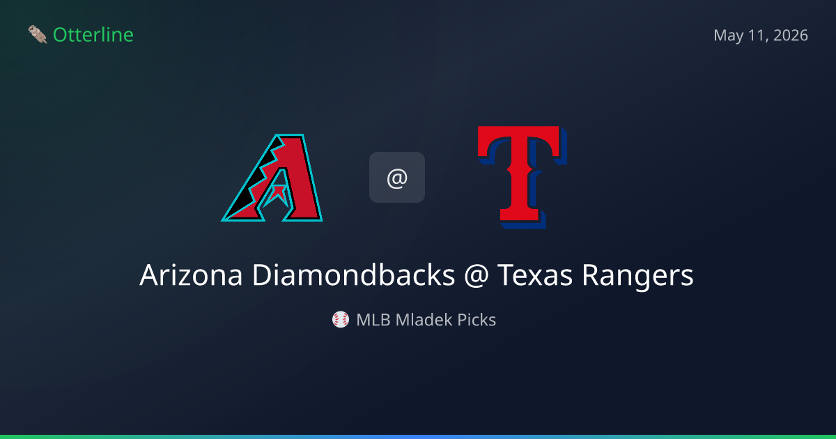 MLB Picks Today (May 11, 2026): Arizona Diamondbacks at Texas Rangers | AI Model Consensus
