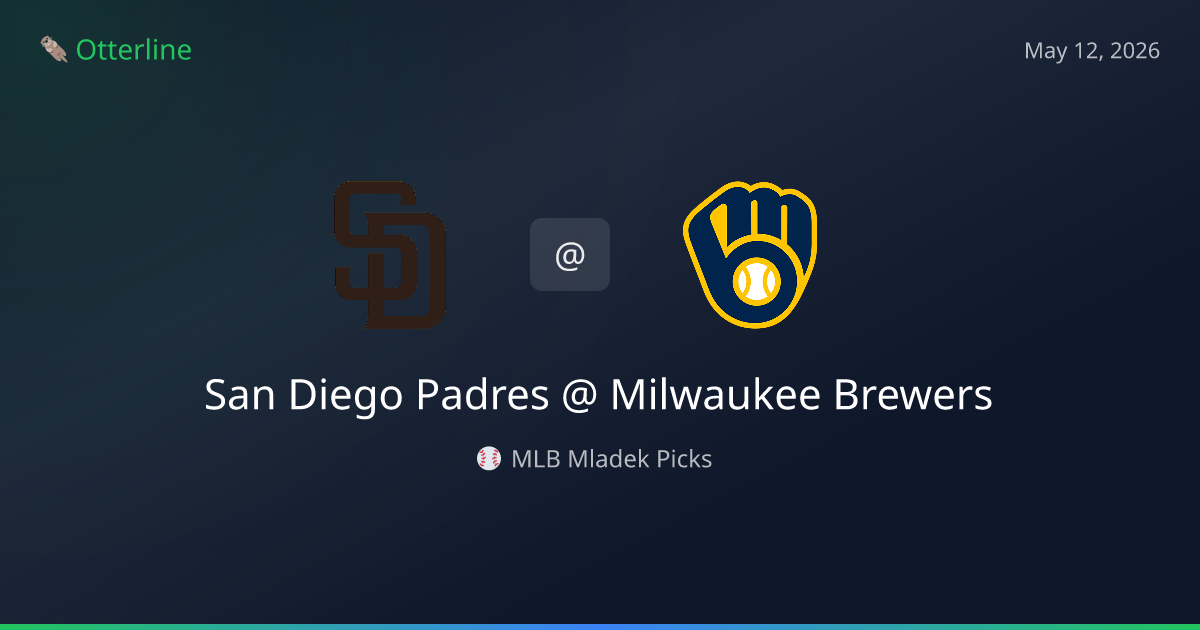 MLB Picks Today (May 12, 2026): San Diego Padres at Milwaukee Brewers | AI Model Consensus